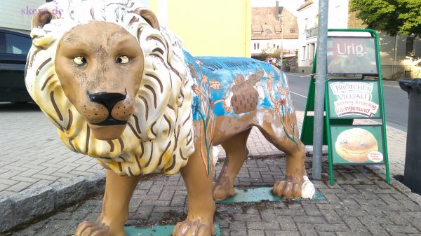 Löwe vor Bäckerei an der Kirchgasse
2019 Bad Steben
