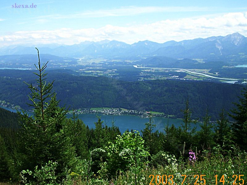 Austria - Kärnten - Gerlitzen : Blick auf Ossiacher See, Wörthersee, Karawanken
2003 [2003_austria_gerlitzen.JPG]
Schlüsselwörter: Austria;2003